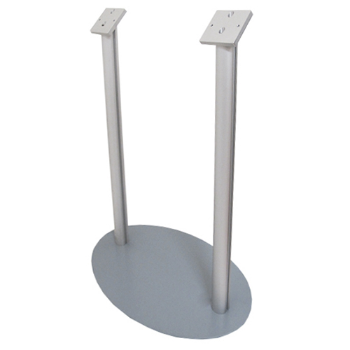 Aluminium stands to support angled signs/KFF03A Angled sign support frame - 2 posts 45 degrees